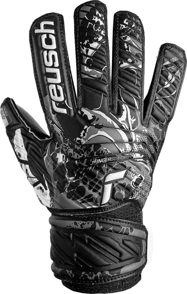 Reusch Attrakt Solid Finger Support Junior 5372510 7700 black front